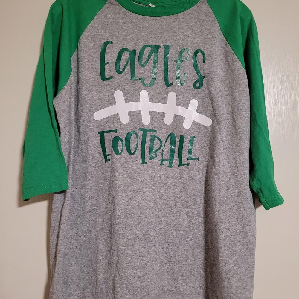 Handmade Eagles Football Baseball style Medium shirt